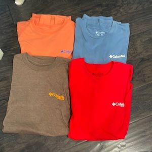 Men’s size S Columbia tees lot of 4